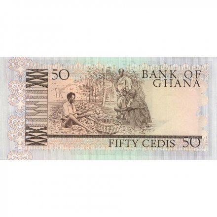 Гана 50 седи 1980 год UNC