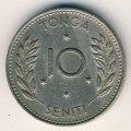 Тонга 10 сенити 1967 год