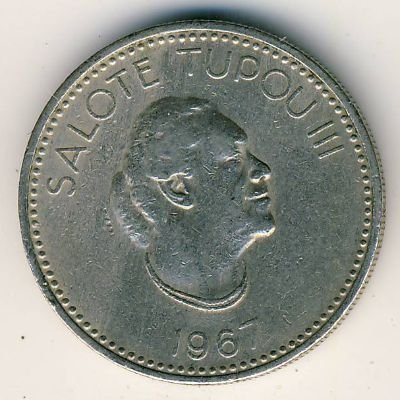 Тонга 10 сенити 1967 год