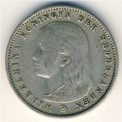 Нидерланды 25 центов 1894 год