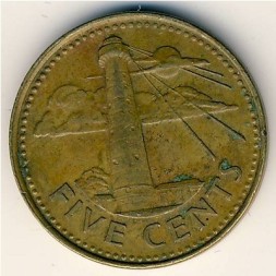 Барбадос 5 центов 1988 год