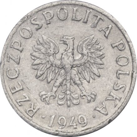 Польша 1 грош 1949 год