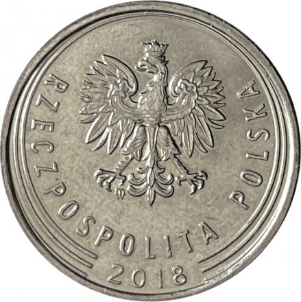 Польша 1 злотый 2018 год
