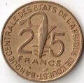 Западная Африка 25 франков 1996 год