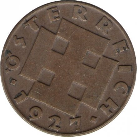 Австрия 2 гроша 1927 год