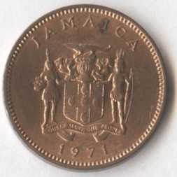 Ямайка 1 цент 1971 год