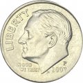 США 1 дайм (10 центов) 2007 год - Франклин Рузвельт (P)