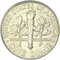 США 1 дайм (10 центов) 2007 год - Франклин Рузвельт (P)