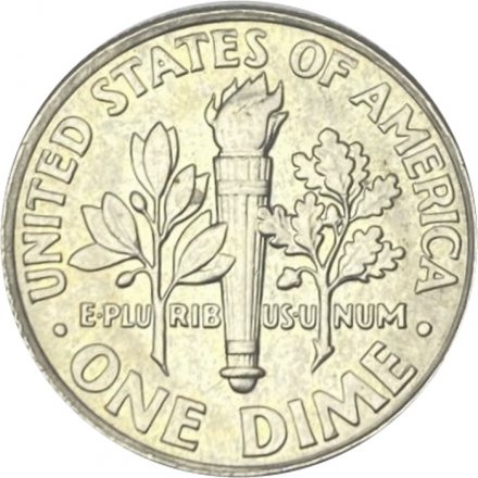США 1 дайм (10 центов) 2007 год - Франклин Рузвельт (P)