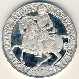 Австрия 500 шиллингов 1986 год