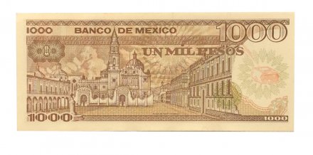 Мексика 1000 песо 1985 год - UNC - серия YN