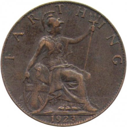 Великобритания 1 фартинг 1923 год