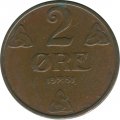 Норвегия 2 эре 1951 год