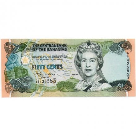 Багамские острова 50 центов 2001 года - UNC
