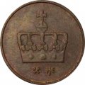 Норвегия 50 эре 2001 год (без отметки &quot;Звезда&quot; справа от инициалов &quot;JJE&quot; под короной)