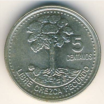 Гватемала 5 сентаво 1998 год