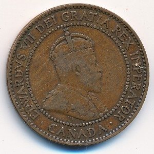 Канада 1 цент 1910 год