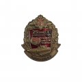 Знак &quot;Ленинградское высшее общевойсковое командное училище имени С. М. Кирова&quot; 25 лет выпуска (на цанге)