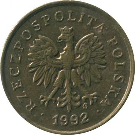 Польша 5 грошей 1992 год