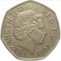 Великобритания 50 пенсов 2011 год - Баскетбол