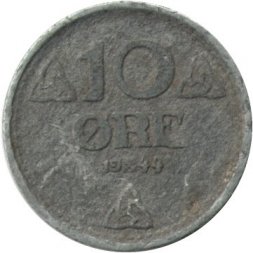 Норвегия 10 эре 1944 год