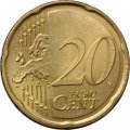 Италия 20 евроцентов 2019 год