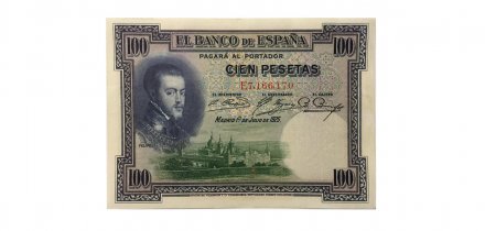 Испания 100 песет 1925 год - АU