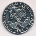 Босния и Герцеговина 500 динаров 1994 год - Зимородок