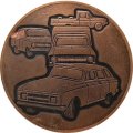 Настольная медаль 2000000 Автомобилей 1965-1983 г. ИЖ АВТО
