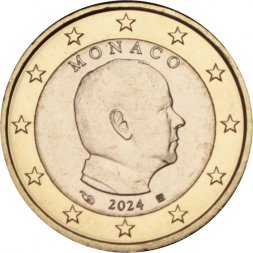 Монако 1 евро 2024 год
