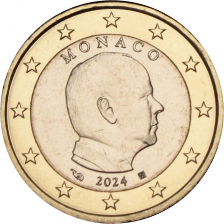 Монако 1 евро 2024 год