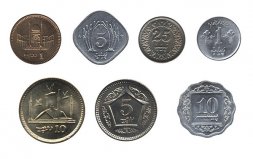 Набор из 7 монет Пакистан 1976 - 2016 год  