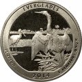 США 25 центов 2014 год - Национальный парк Эверглейдс (S) proof