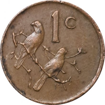 ЮАР 1 цент 1975 год
