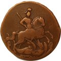 2 копейки 1757 год (гуртовая надпись ЕМД) Елизавета Петровна (1741 - 1762) - XF