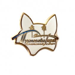 Значок Горнолыжный курорт Пухтолова гора. Зеленогорск (на цанге)