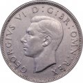 Великобритания 2 шиллинга (1 флорин) 1944 год - Роза Тюдоров