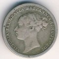Великобритания 6 пенсов 1883 год