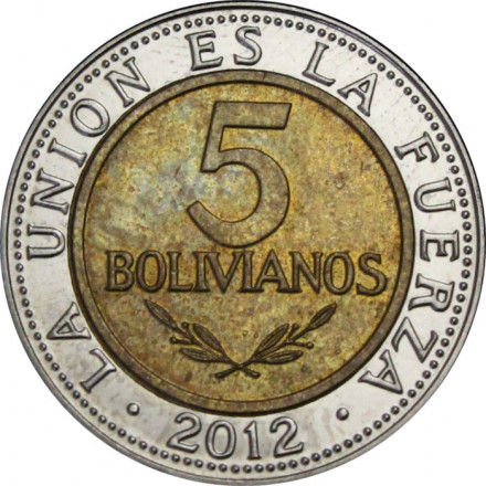 Боливия 5 боливиано 2012 - Герб