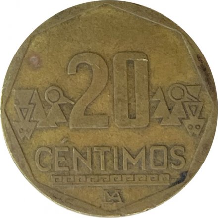 Перу 20 сентимо 2004 год