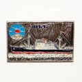 Значок Дизель-электроход &quot;Обь&quot; 1955г.
