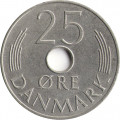 Дания 25 эре 1976 год - Королева Маргрете II