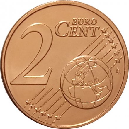 Греция 2 евроцента 2014 год - Корвет aUNC