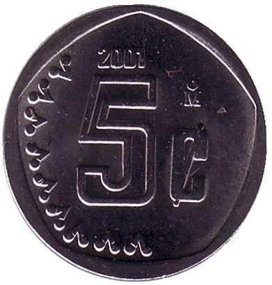 Мексика 5 сентаво 2001 год - Герб