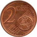 Франция 2 евроцента 2010 год