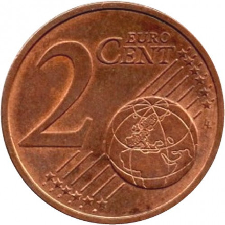 Франция 2 евроцента 2010 год