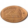 Сувенирный жетон из автомата Quedlinburg. UNESCO-Welterbe. Кведлинбург