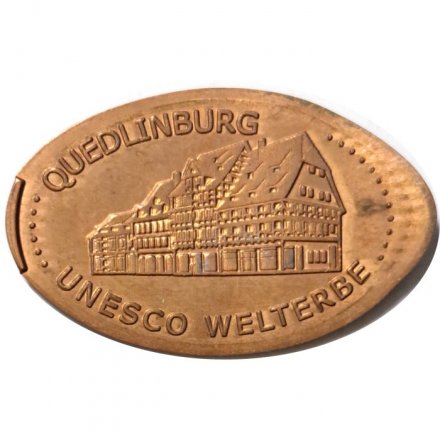 Сувенирный жетон из автомата Quedlinburg. UNESCO-Welterbe. Кведлинбург