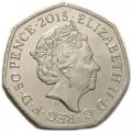Великобритания 50 пенсов 2015 год - 75 лет Битве за Британию (JC) - UNC