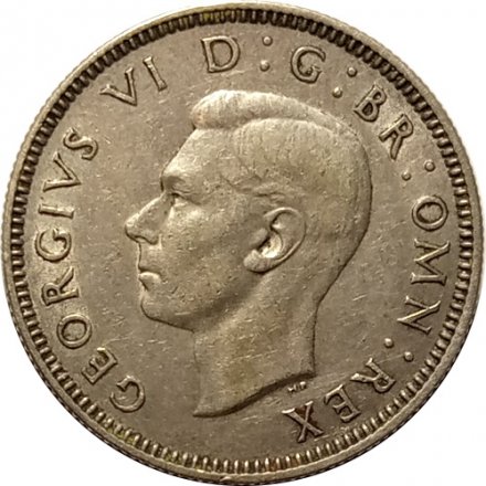 Великобритания 1 шиллинг 1938 год (Английский шиллинг - лев, стоящий на короне)